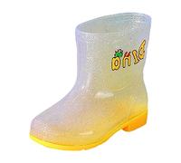 Stivali Pioggia Bambino e Bambina Unisex Galosce Suola Antiscivolo di Gomma Stile Carino Scarpe da Cartone Animato In Comodi Colorati Antipioggia per studenti della scuola elementare