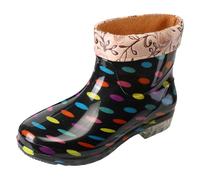 Stivali Pioggia Donna Unisex Adulto di Gomma All'aperto Impermeabile con Suola Antiscivolo Soletta Stivaletti Outdoor Impermeabili Senza Puntale in Acciaio Trekking ed Escursionismo