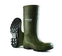 STIVALI PROFESSIONALI DUNLOP PUROFORT PROFESSIONAL VERDE SCURO/NERO, SENZA PUNTALE IN ACCIAIO - D460933