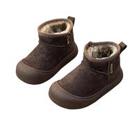 Stivali Ragazza 12 Anni - da Neve Invernali Ragazzi E Ragazze Caldi Foderati in Pile Stivaletti Casual Piccoli Adatti dai 18 Mesi Ai 9 Anni (Coffee 26 Toddler)