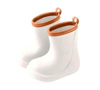 Stivali Ragazza Invernali - da Bambina per La Scuola All'Aperto Stivaletti alla Caviglia con Tacco Basso E metà Polpaccio Comode Scarpe Casual dai 3 Ai 9 Anni (White 7-8Year)