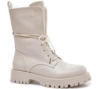 Stivali Rangers con lacci - Stivaletti alla caviglia robusti e moderni per un look d'impatto Alliez allure urbaine e confort tout-terrain avec rangers camel à lacets. Leur tige montante et leur semell