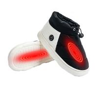 Stivali riscaldati ricaricabili per uomo e donna, stivali caldi, invernali, scaldapiedi riscaldati, USB, batteria da 4000 mAh, con 3 livelli di riscaldamento, alimentate a batteria (nero, 40-43)