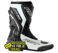 RST Tractech Evo D3O Stivali da motocicletta perforati, Bianco/nero, Taglia 39