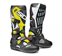 STIVALI SIDI CROSS ATOJO SRS BIANCO NERO GIALLO FLUO
