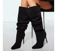 Stivali slouch con tacco a spillo minimalisti da donna US10,US11,US6,US7,US8,US9Colore unicoTessuto