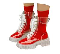 Stivali Stringati Donna Invernali Alti Scarpe Invernale Tacco Basso Stivaletti Dopo Sci con Pelliccia