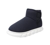 Stivali termici da donna, piatti, invernali, da donna, foderati, con plateau, Blu, 41 EU