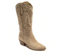 Stivali western con punta affusolata, ricamo e borchie decorative - Stile cowgirl Stile affermativo con ispirazioni occidentali del Far West. La sua silhouette lanciata sul punto apporta un tocco eleg