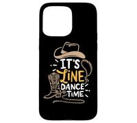 Stivali western Cool Line Dance It's Line Dance Time Country Custodia per iPhone 15 Pro Max