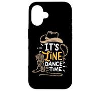 Stivali western Cool Line Dance It's Line Dance Time Country Custodia per iPhone 16