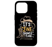 Stivali western Cool Line Dance It's Line Dance Time Country Custodia per iPhone 16 Pro