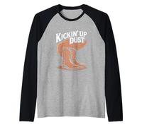 Stivali Western da Ballo Kickin' Up Dust Line Maglia con Maniche Raglan
