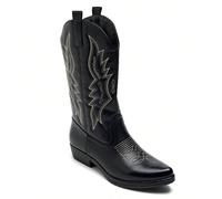 Stivali western da donna color cammello con tacco - Stile cowboy chic con cristalli Adotta l'allure emblematica del Far West con un paio di bottes western pour femme en suédine camel. Son design cowbo