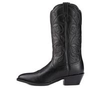 Stivali western da donna in pelle Ariat Heritage R Toe Noir 38,5/B