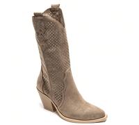 Stivali western traforati con tacco a blocco e punta affusolata Affermativo stile ton con bottes western rivisitato, parfait pour ajouter intatte audacies tenues. elegante.La scultura a forma di artig