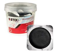 STIX 90 Pezzi Patch Riparazione Pneumatici 52mm per Auto e Moto | In gomma, per vulcanizzazione a freddo, ideale per officine, kit di pezze per la riparazione di fori su ruote tubeless