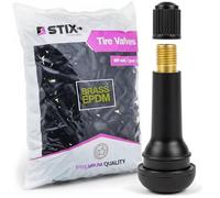 STIX Automotive Equipment 100 valvole per pneumatici TR414, in ottone EPDM per pneumatici senza camera d'aria