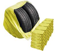 Stix Automotive Equipment Sacchetti per Pneumatici - 500 Pezzi - 100x100cm - Sacchetti in LDPE - Giallo