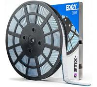 Stix Edgy Slim - 1200 pezzi da 5 g su rotolo, rivestito di zinco, piatto da 3,5 mm, forma angolare, per cerchioni in alluminio auto, SUV, fuoristrada, servizio pneumatici officina