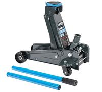 STIX ELN-04 - Cric idraulico 3T, altezza di sollevamento 140-460 mm, struttura in acciaio stabile, doppia leva 94 cm, cuscinetto in gomma, cric per auto, SUV e furgoni