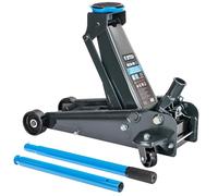 STIX HELN-05 - Cric idraulico 3T - Struttura robusta, portata di sollevamento 130 - 480 mm, leva divisibile 94 cm, ruote in metallo, sollevamento solido per garage e officina