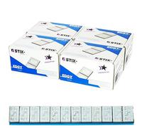 Stix - Pesi adesivi per cerchioni in alluminio, 12 x 5 g, 60 g, con bordo a strappo, zincati, 400 pezzi, 24 kg