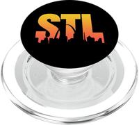 STL Skyline Art St. Louis Arch Missouri Souvenir PopSockets PopGrip per MagSafe