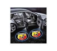 STLYBAZ 2 Pezzi luci per Porta Auto Luce di Benvenuto per Abarth 695 595 500, Auto Logo Luce per Portiera Auto Benvenuto Proiettore Accessori