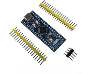 STM32F103C8T6/CBT6 ARM Cortex-M3 Scheda di sviluppo 72MHz USB-C | Memoria flash da 64 KB/128 KB, scheda compatta da 53 x 21 mm, tasti NRST/BOOT0, cavo piatto incluso per progetti elettronici