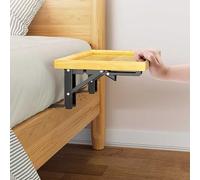 STMKB Comodino Pieghevole, Mensola Invisibile Per La Camera Da Letto, Design Triangolare Stabile, Altezza Regolabile, Facile Installazione, Mobile Contenitore Adatto Per Camera Da Letto E Soggiorno