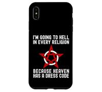 Sto andando all"inferno in ogni religione Ateismo freddo agnostico Custodia per iPhone XS Max