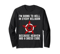 STO Andando allinferno in Ogni Religione Ateismo Freddo agnostico Maglia a Manica