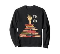STO Bene Funny Bookworm Chaos And Sarcasm Book Lover Felpa