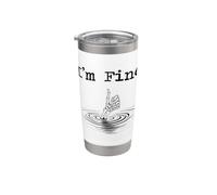 Sto bene Funny Skeleton Hand Sto bene Bicchiere termico in acciaio inox doppia parete