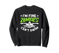 STO Bene, Gli Zombie Non Sanno Nuotare Felpa