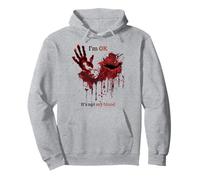 STO Bene Non è la mia Camicia Blood Splatter Horror Felpa con Cappuccio