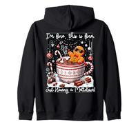 STO Bene Questo va Bene Just Having Meltdown Funny Christmas Felpa con Cappuccio