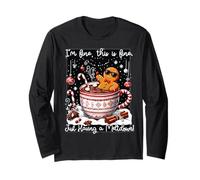 STO Bene Questo va Bene Just Having Meltdown Funny Christmas Maglia a Manica