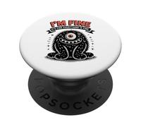 Sto bene, va tutto bene Mostro PopSockets PopGrip Adesivo