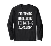 STO cercando Davvero di Essere Il Pastore Maglia a Manica