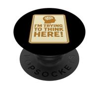 Sto cercando di pensare qui - Segno cerebrale PopSockets PopGrip Adesivo