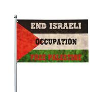 Sto con la bandiera della Palestina Bandiera della Palestina libera Bandiera della Palestina forte Pregate per la bandiera della Palestina Fine dell'occupazione israeliana Bandiera 3x5 Ft Casa all'es