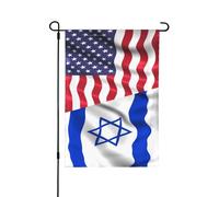 Sto con la bandiera di Israele Bandiera da giardino dell'America Dio prega per Israele Bandiera da cortile Bandiera forte di Israele Amo Israele Segno Bandiera da giardino di Israele gratuita Decora
