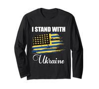 STO con l'Ucraina, STO per l'Ucraina e Non Mi arrendo mai agli Stati Uniti Maglia a Manica