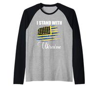STO con l'Ucraina, STO per l'Ucraina e Non Mi arrendo mai agli Stati Uniti Maglia con Maniche Raglan