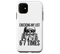 Sto controllando la mia lista 67 Volte Divertente Babbo Natale Meme Custodia per iPhone 11