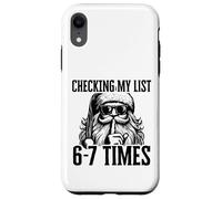 Sto controllando la mia lista 67 Volte Divertente Babbo Natale Meme Custodia per iPhone XR