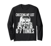 STO controllando la mia Lista 67 Volte Divertente Babbo Natale Meme Maglia a Manica