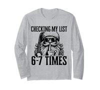 STO controllando la mia Lista 67 Volte Divertente Babbo Natale Meme Maglia a Manica